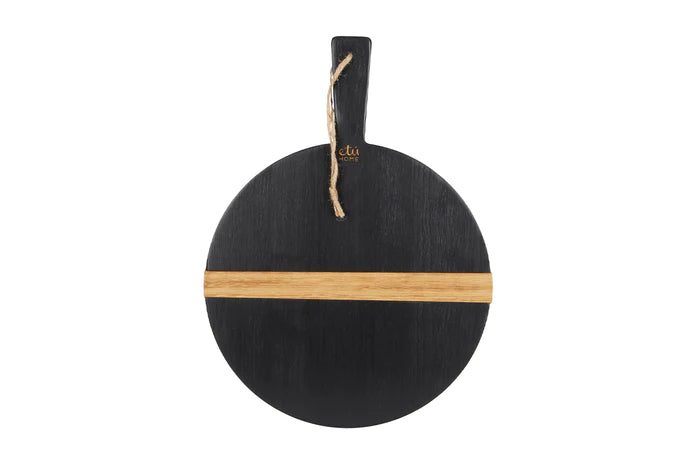 Etu Home Black Round Mod Charcuterie Board