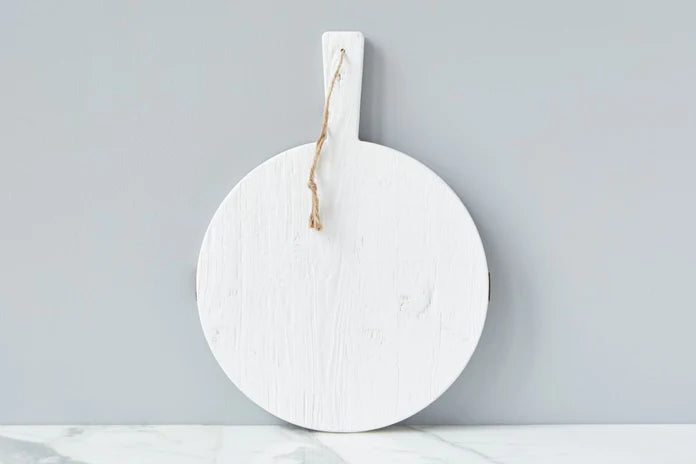 Etu Home White Round Mod Charcuterie Board