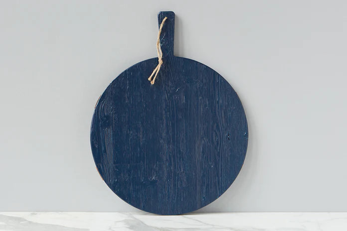 Etu Home Navy Round Mod Charcuterie Board, Medium