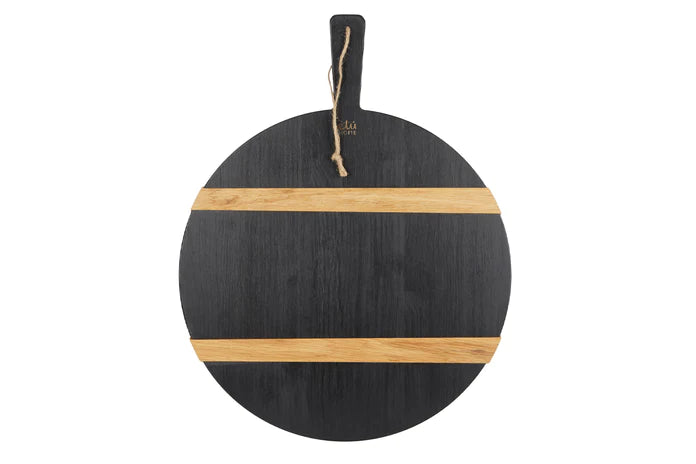 Etu Home Black Round Mod Charcuterie Board