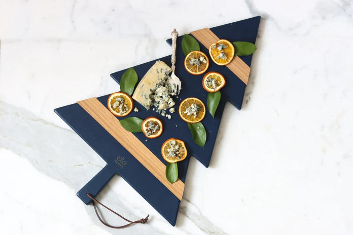 Etu Home Navy Mod Tree Charcuterie Board, Large