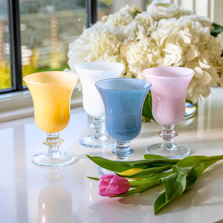 Soft Pink Rialto Glassware, Set of 4