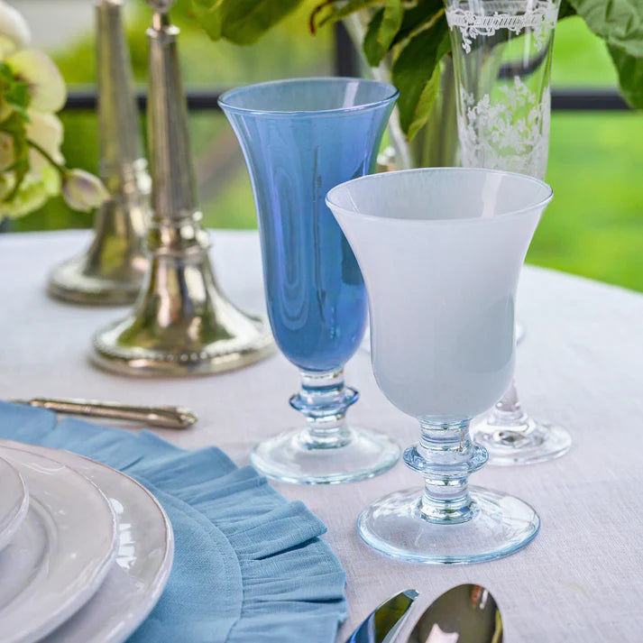 Adriatic Blue Rialto Glassware, Set of 4