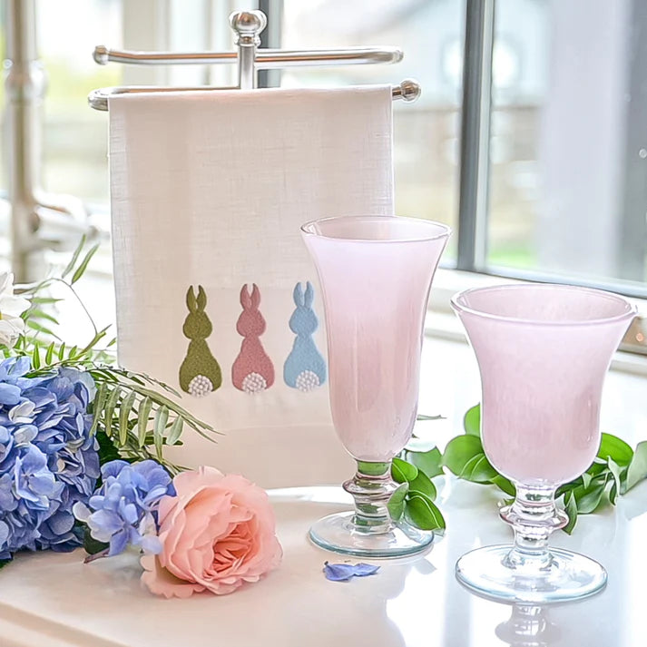 Soft Pink Rialto Glassware, Set of 4