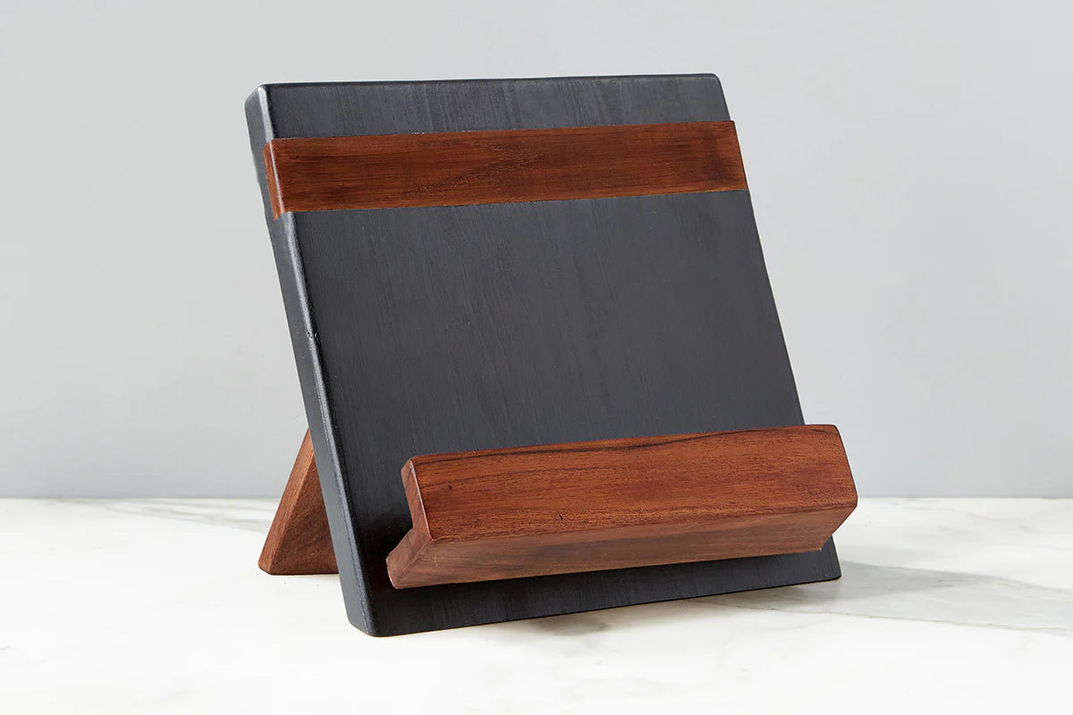 Modern iPad/Cookbook Holder, Black