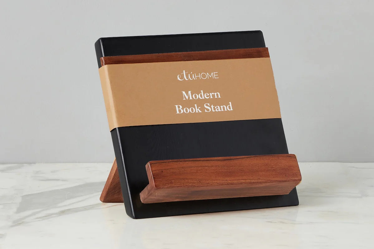 Modern iPad/Cookbook Holder, Black