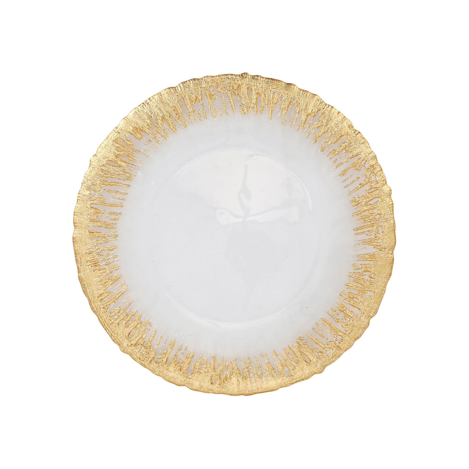 Vietri Rufolo Glass Gold Dinner Plate