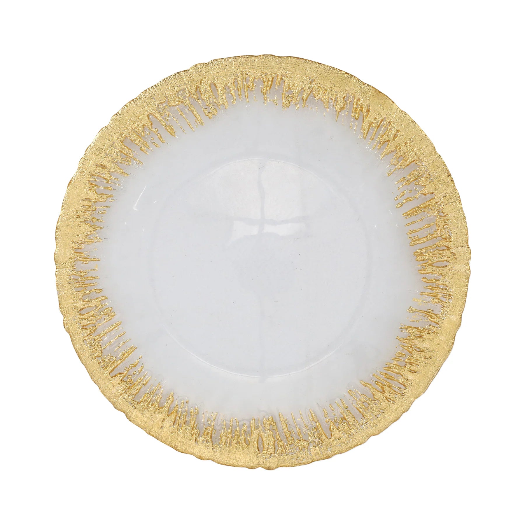 Vietri Rufolo Glass Gold Service Plate/Charger