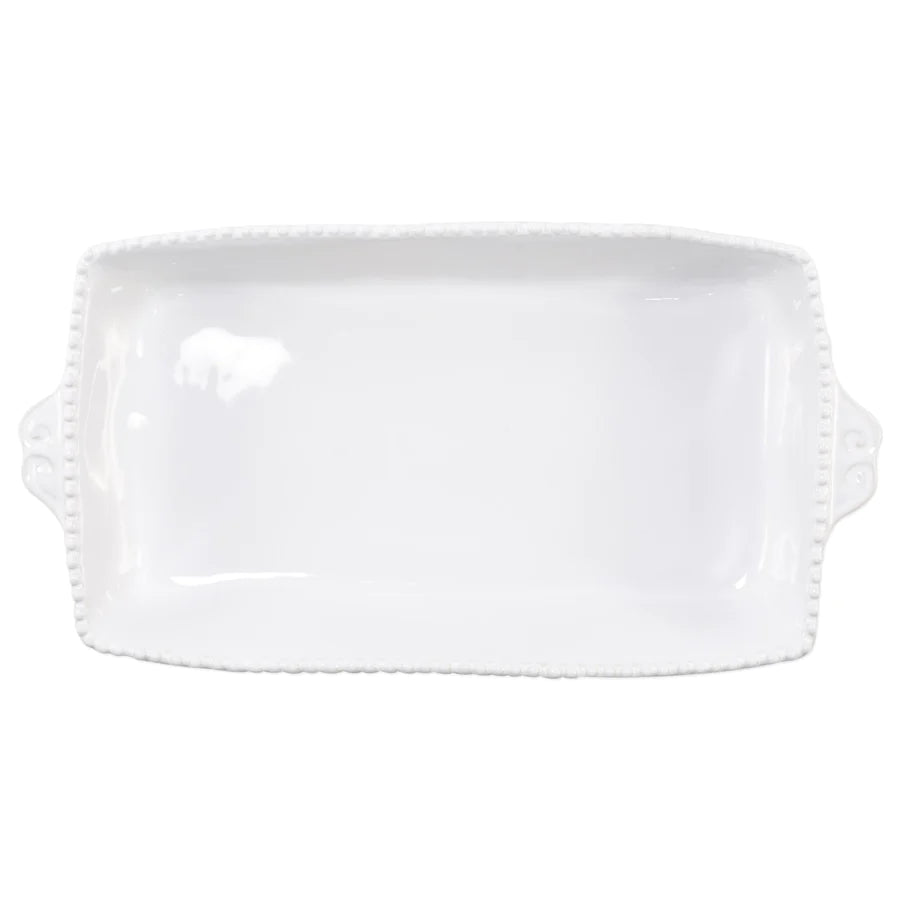 Incanto Stone White Stripe Rect Baking Dish
