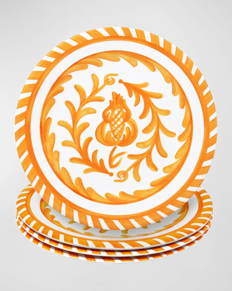 Sicily Melamine Salad Plates, Set of 4