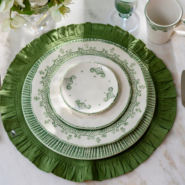 Burano Green Bread/Canapé Plate