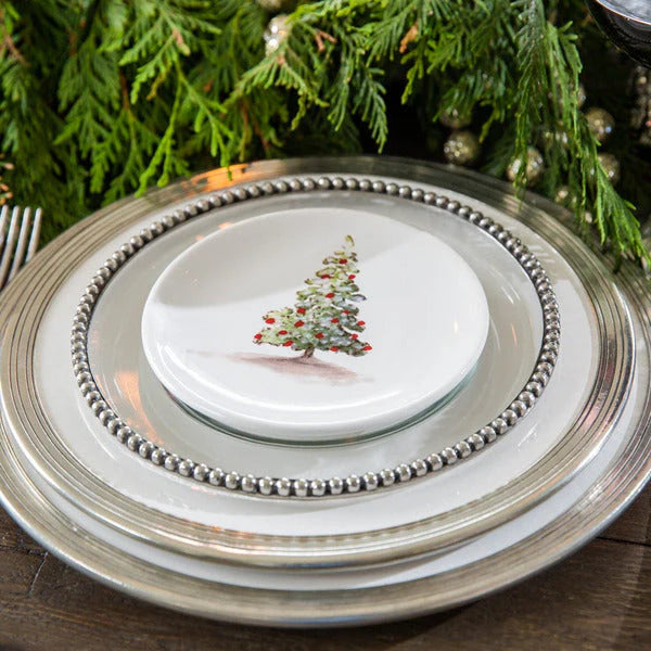 Tuscan Christmas Tree Canape Plate