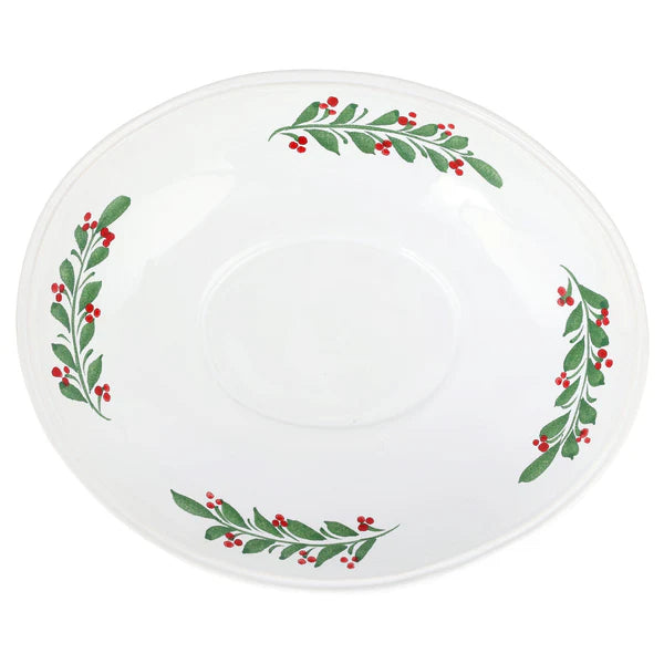 Aria Holiday Shallow Oval Bowl