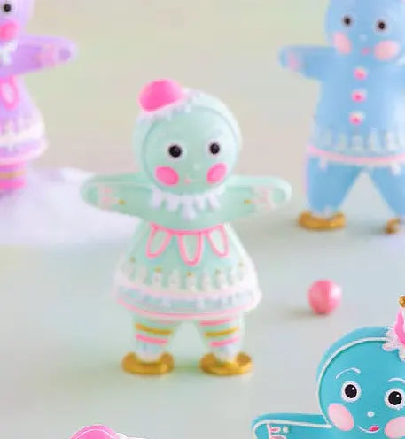 Glitterville Small Tabletop Rainbow Gingers, 8"