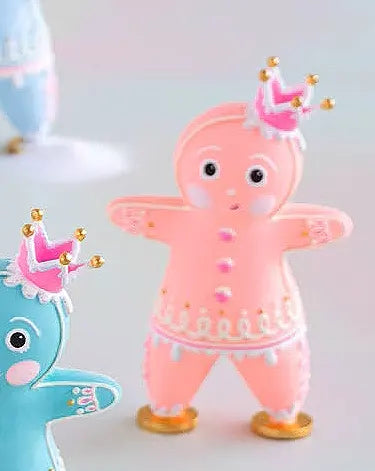 Glitterville Small Tabletop Rainbow Gingers, 8"