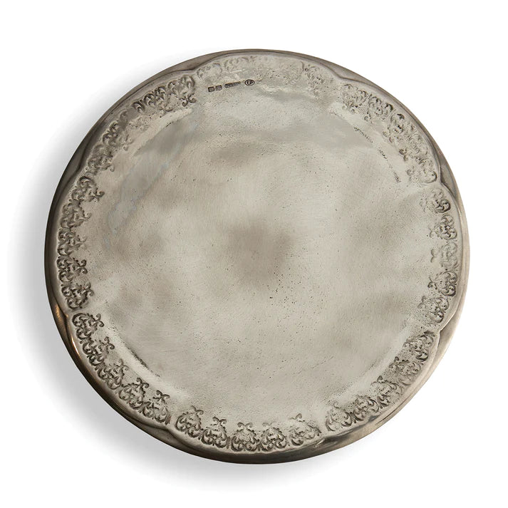 Vintage Pewter Cake Plate