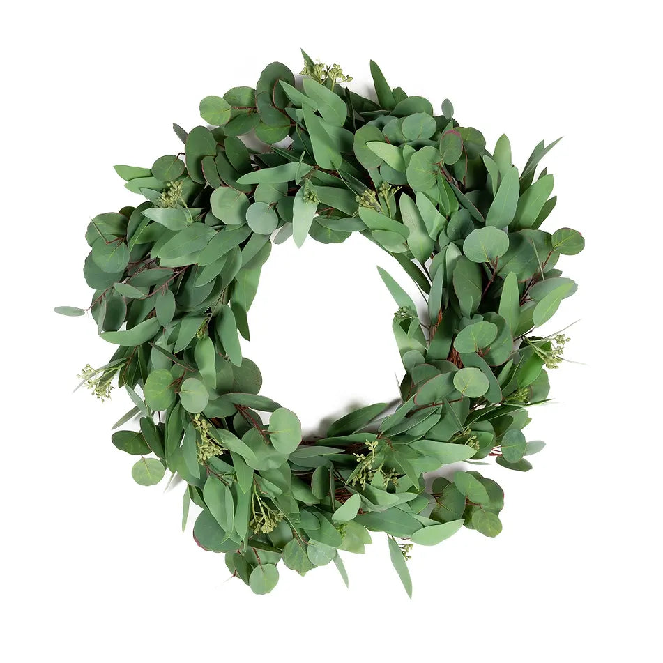 Mixed Seeded Eucalyptus Wreath, 24"