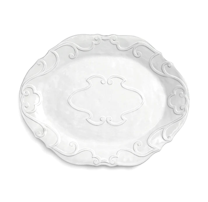 Bella Bianca Ribbon Oval Platter