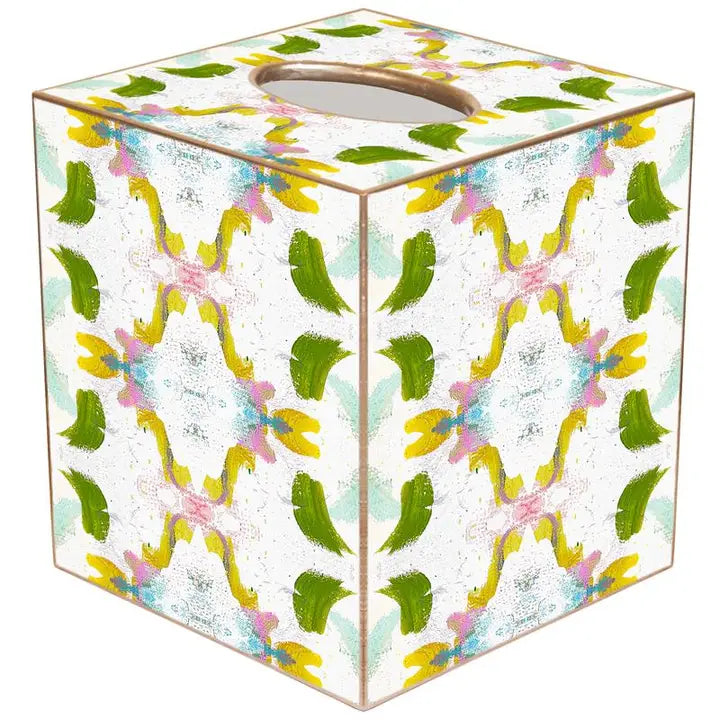 Dogwood Tissue Box Cover, Tin