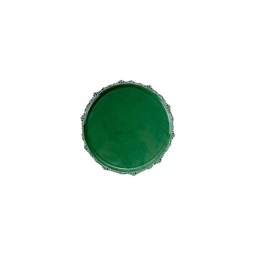 Imperial Italian Green Bread/Canape Plate, Set of 4