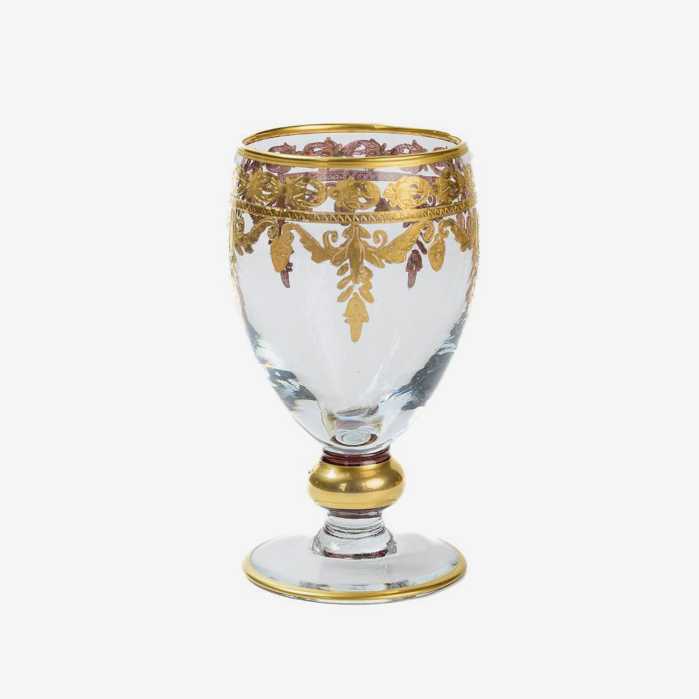 Vetro Gold Water Goblet