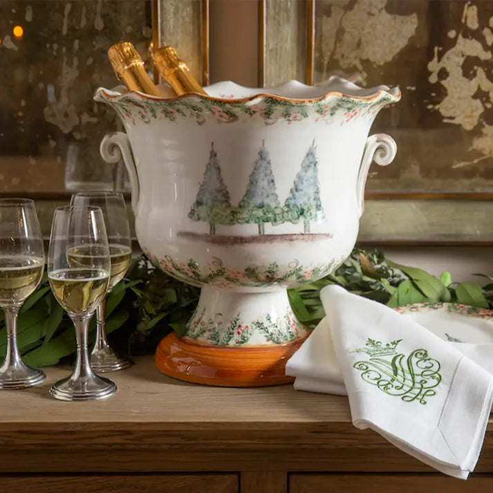 Natale Footed Cachepot/Ice Bucket