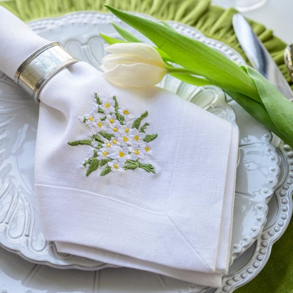Daisy Bouquet Large Napkin, Set of 4