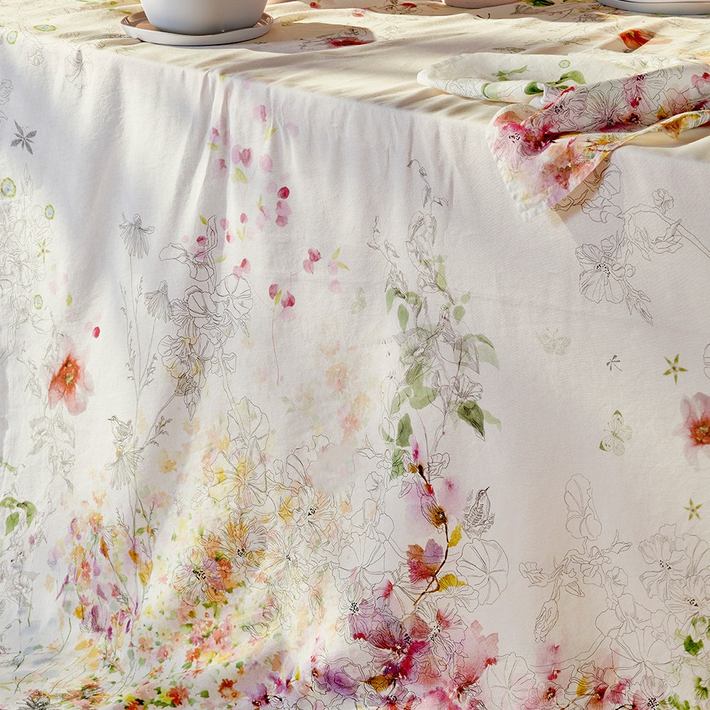 Jardin Sauvage Blanc Tablecloth