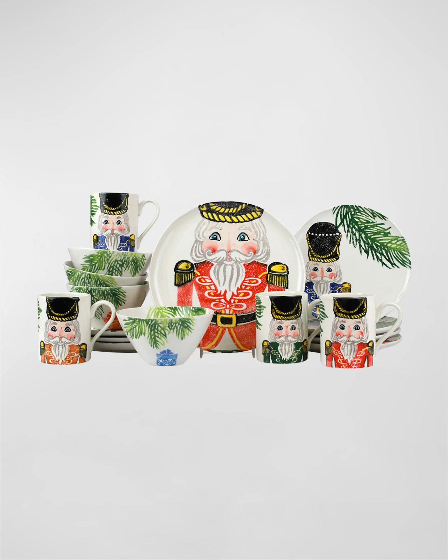 Vietri Nutcrackers Assorted Sixteen-Piece Place Setting