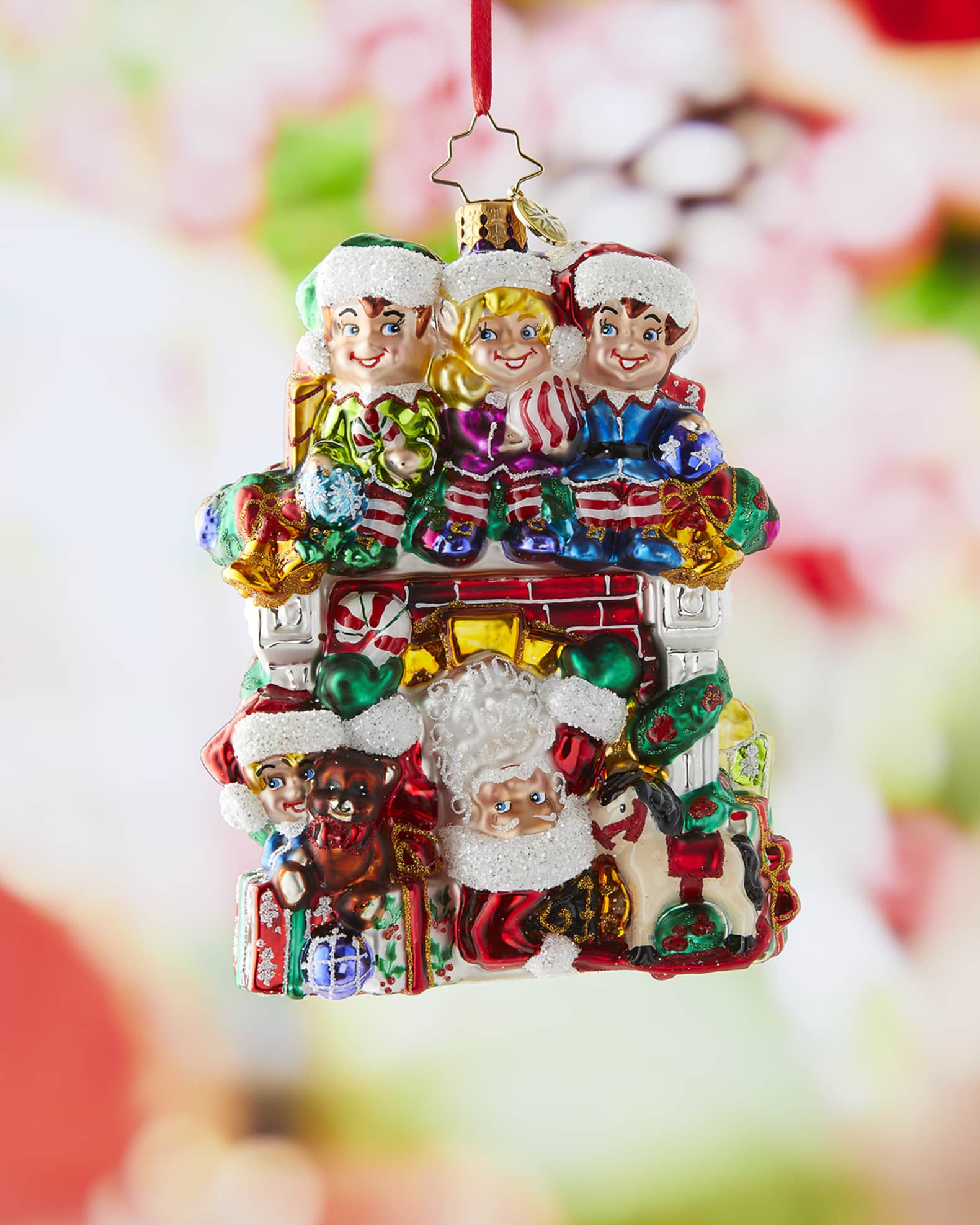 Christopher Radko Fireplace High Jinks Christmas Ornament