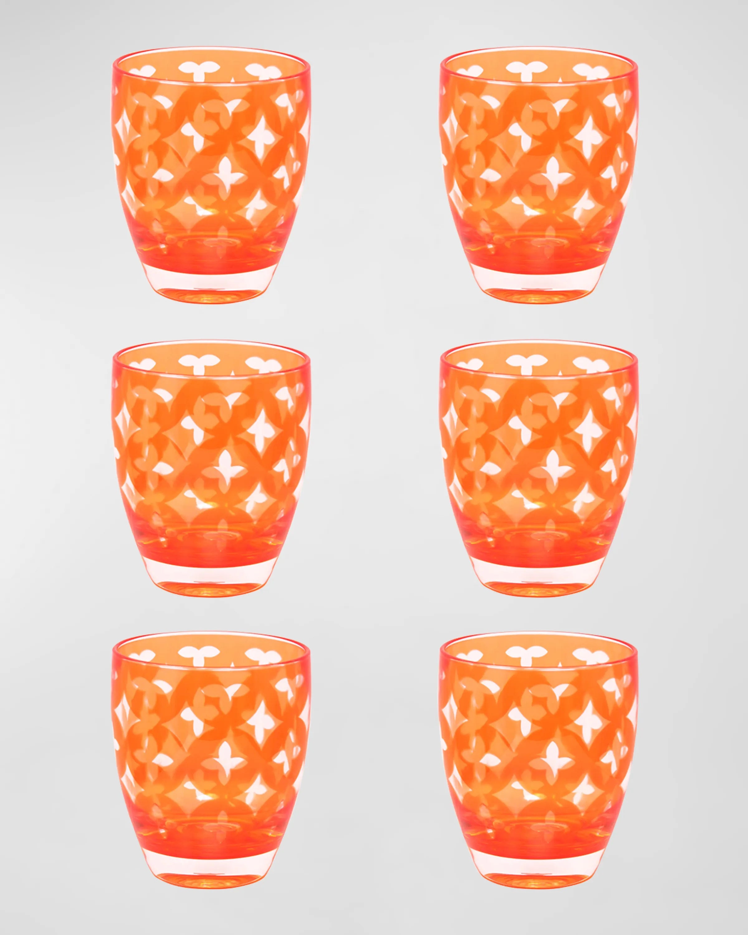 Palazzio Acrylic Small Tumblers, Set of 6 (More colors)