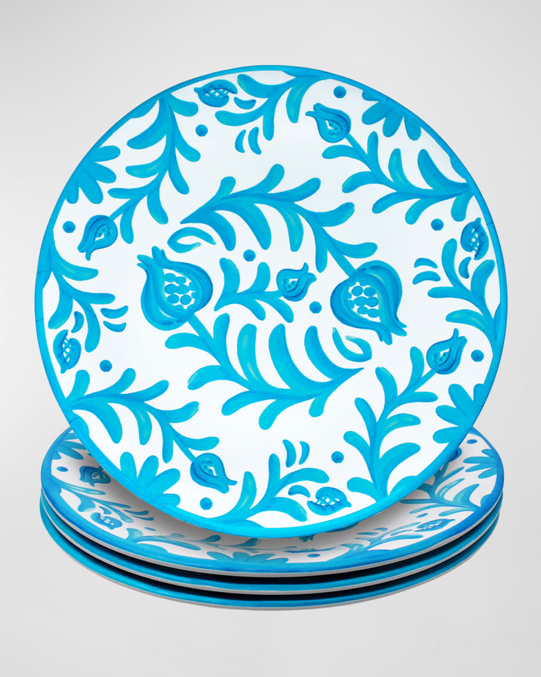 Sicily Melamine Dinner Plates, Set of 4