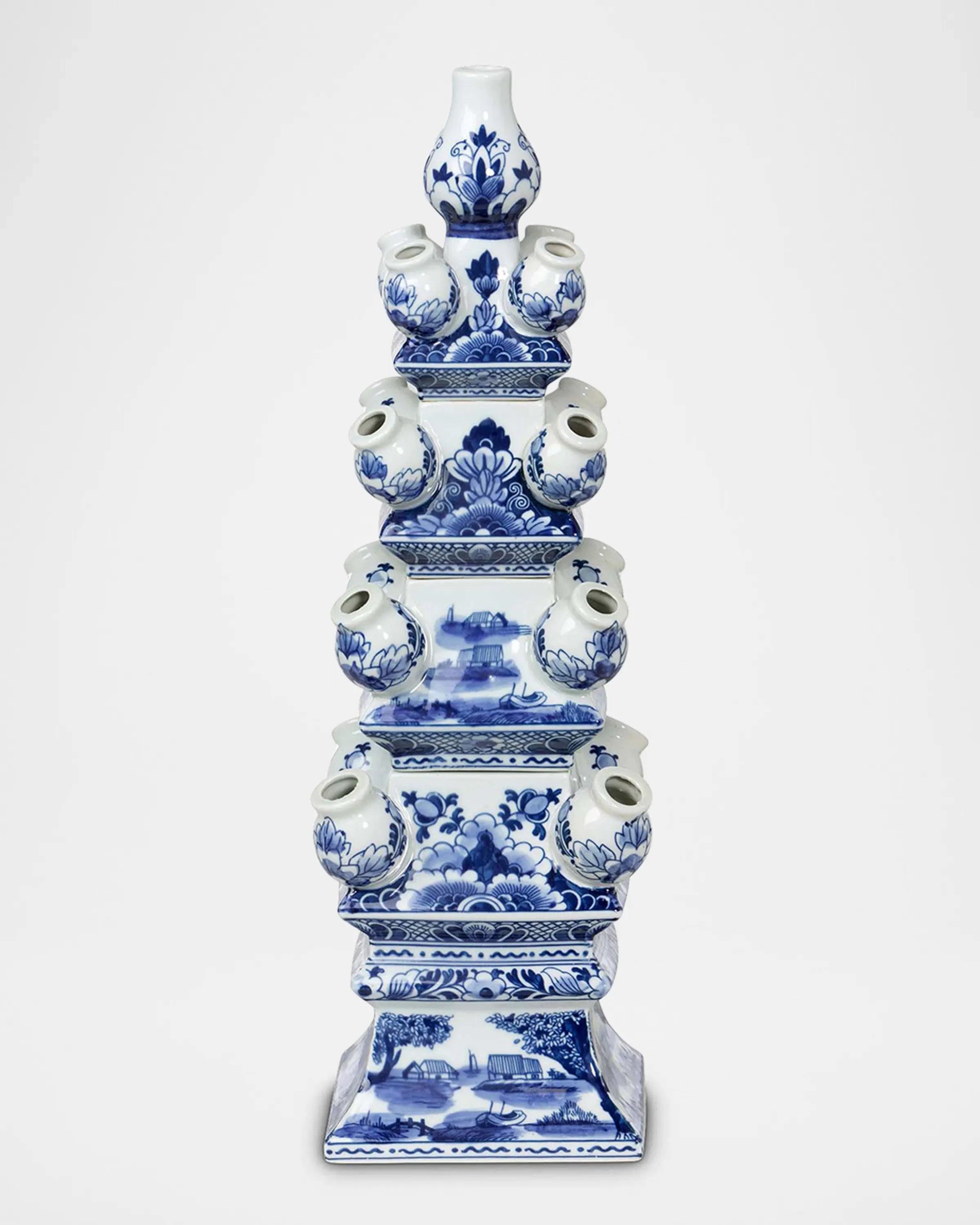 Imperial Ceramic Chinoiserie Tulip Vase