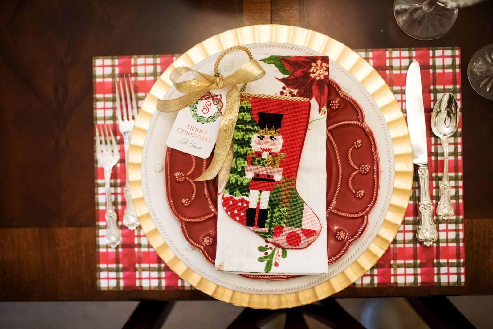 Classic Nutcracker Bauble Stocking