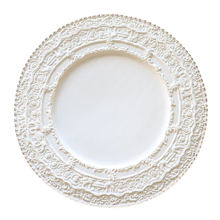 Renaissance Charger, White