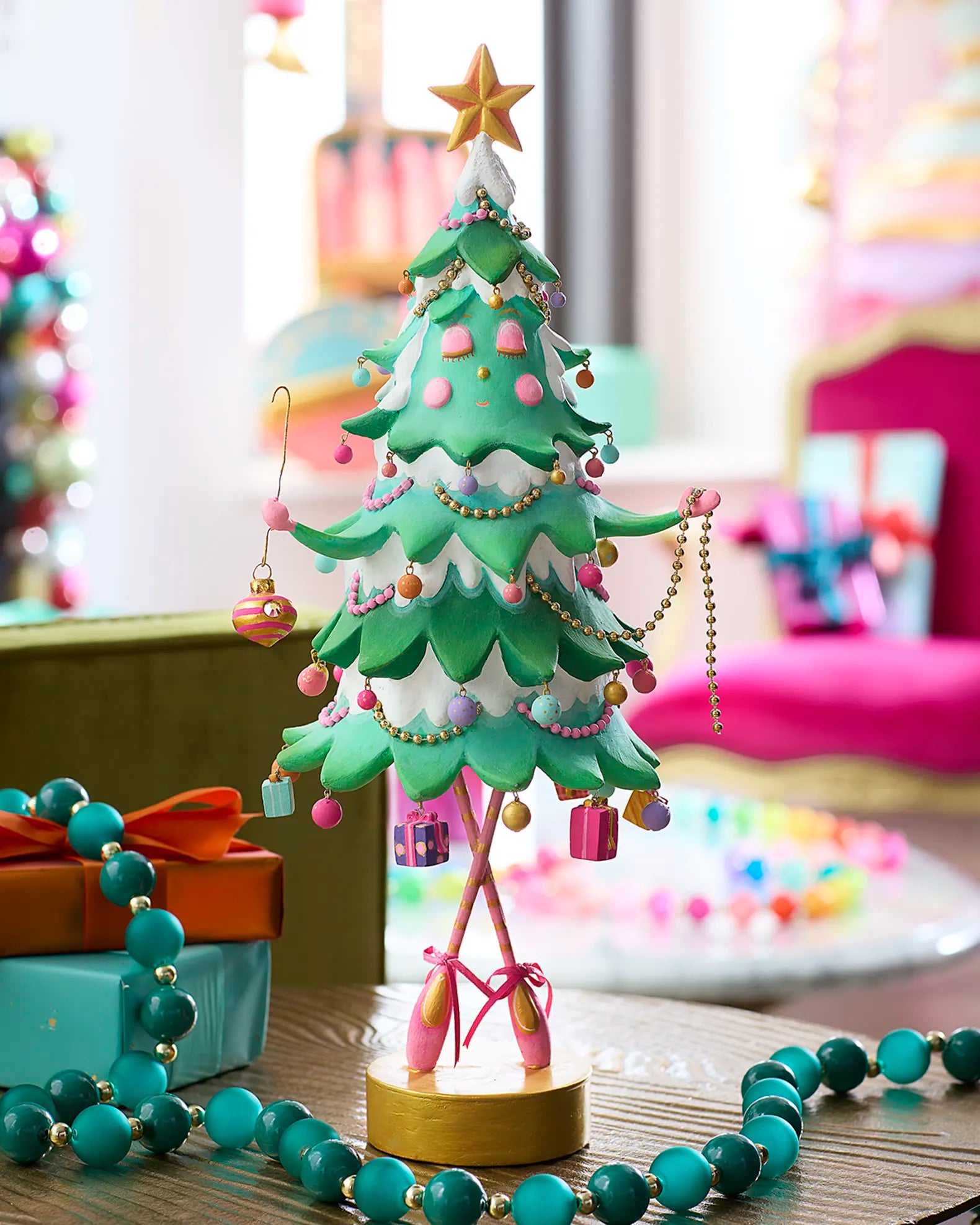 Glitterville Pinesy on Pointe Tabletop Figure, 18.5"