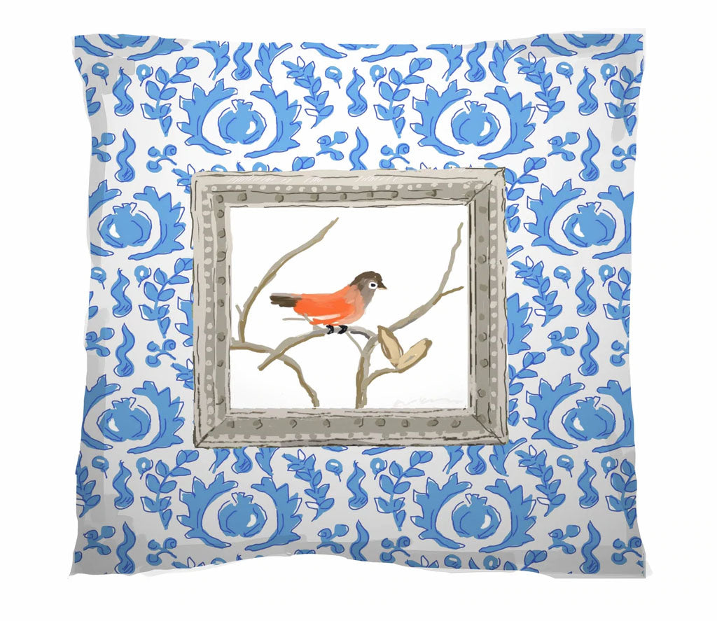 Dana Gibson Grackle Bird Pillows