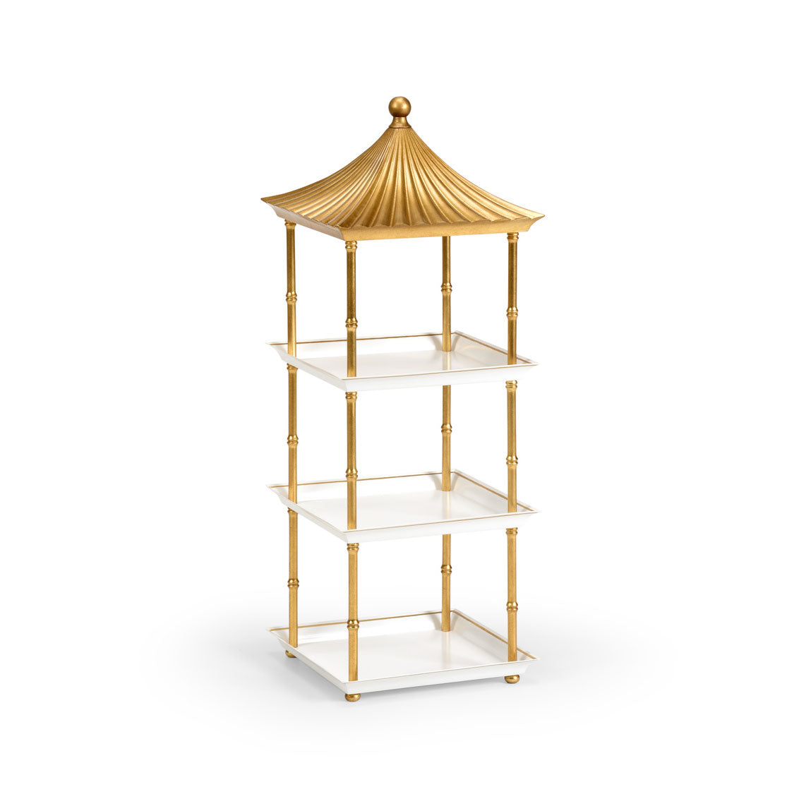 Chelsea House Pagoda Shelf - Gold