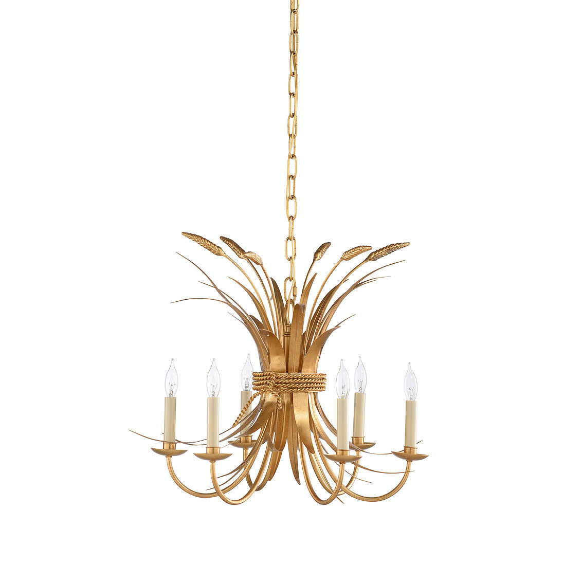 Chelsea House Wheat Chandelier, Gold