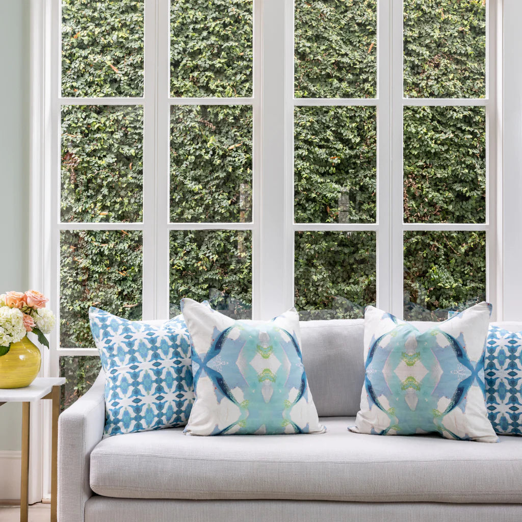 Laura Park Jasmine Blue Bolster Pillow, 36"