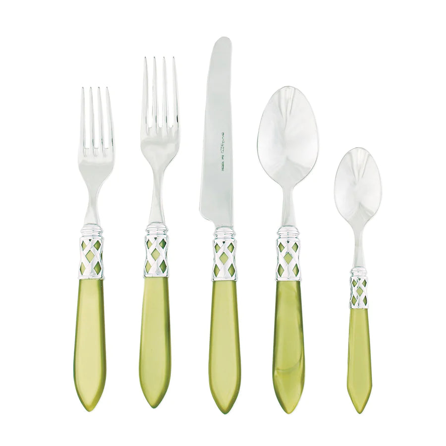 Vietri Aladdin Brilliant Five-Piece Place Setting, Chartreuse