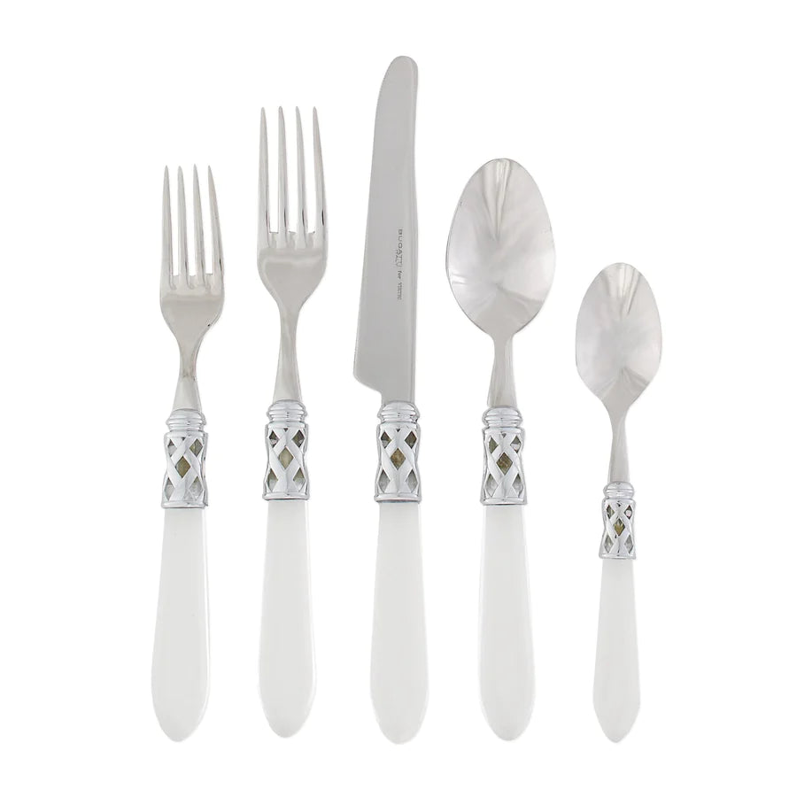 Vietri Aladdin Brilliant Five-Piece Place Setting, Clear