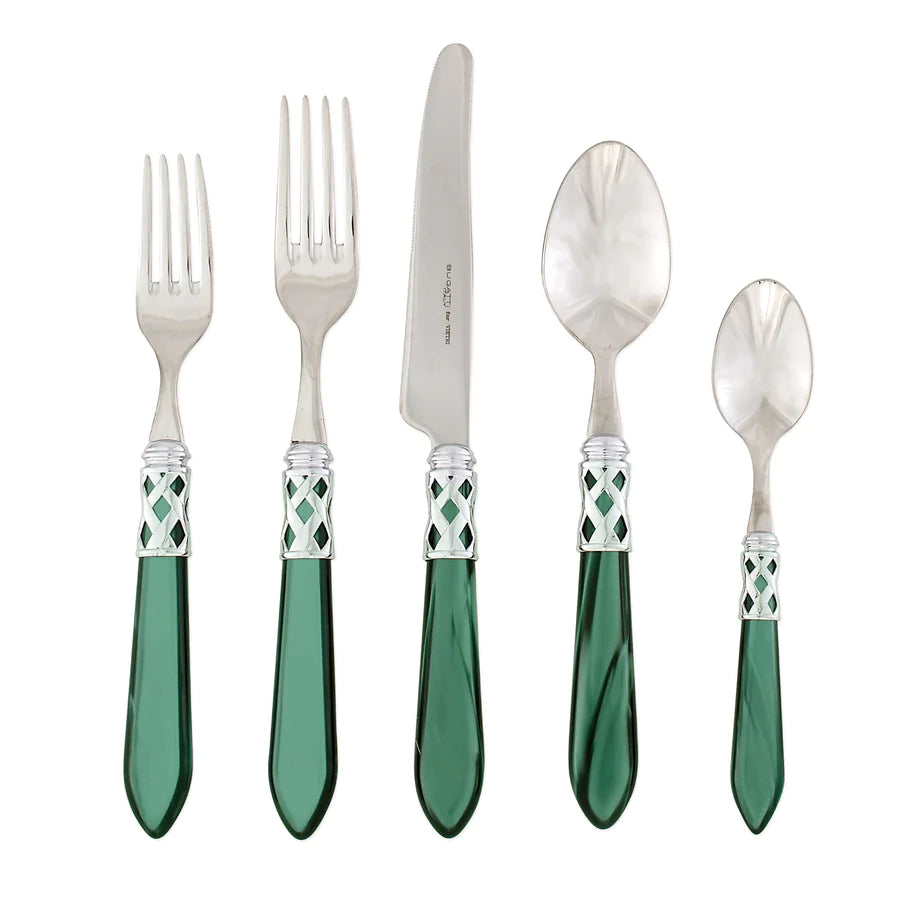 Vietri Aladdin Brilliant Five-Piece Place Setting, Green