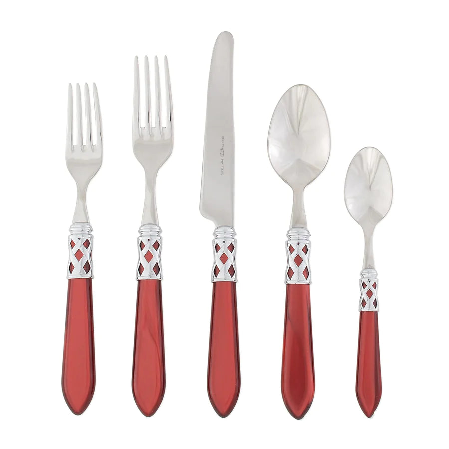 Vietri Aladdin Brilliant Five-Piece Place Setting, Red