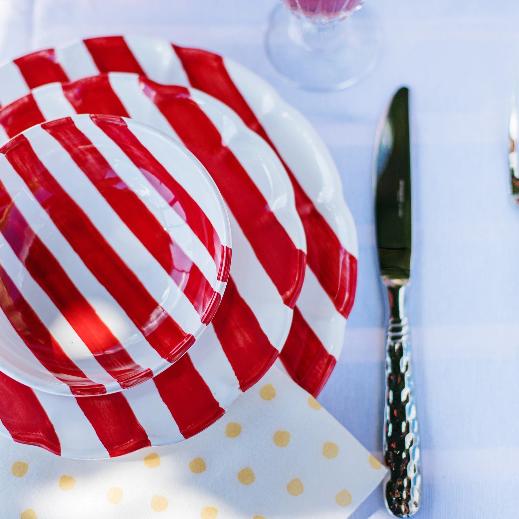 Vietri Amalfitana Stripe Dinner Plate