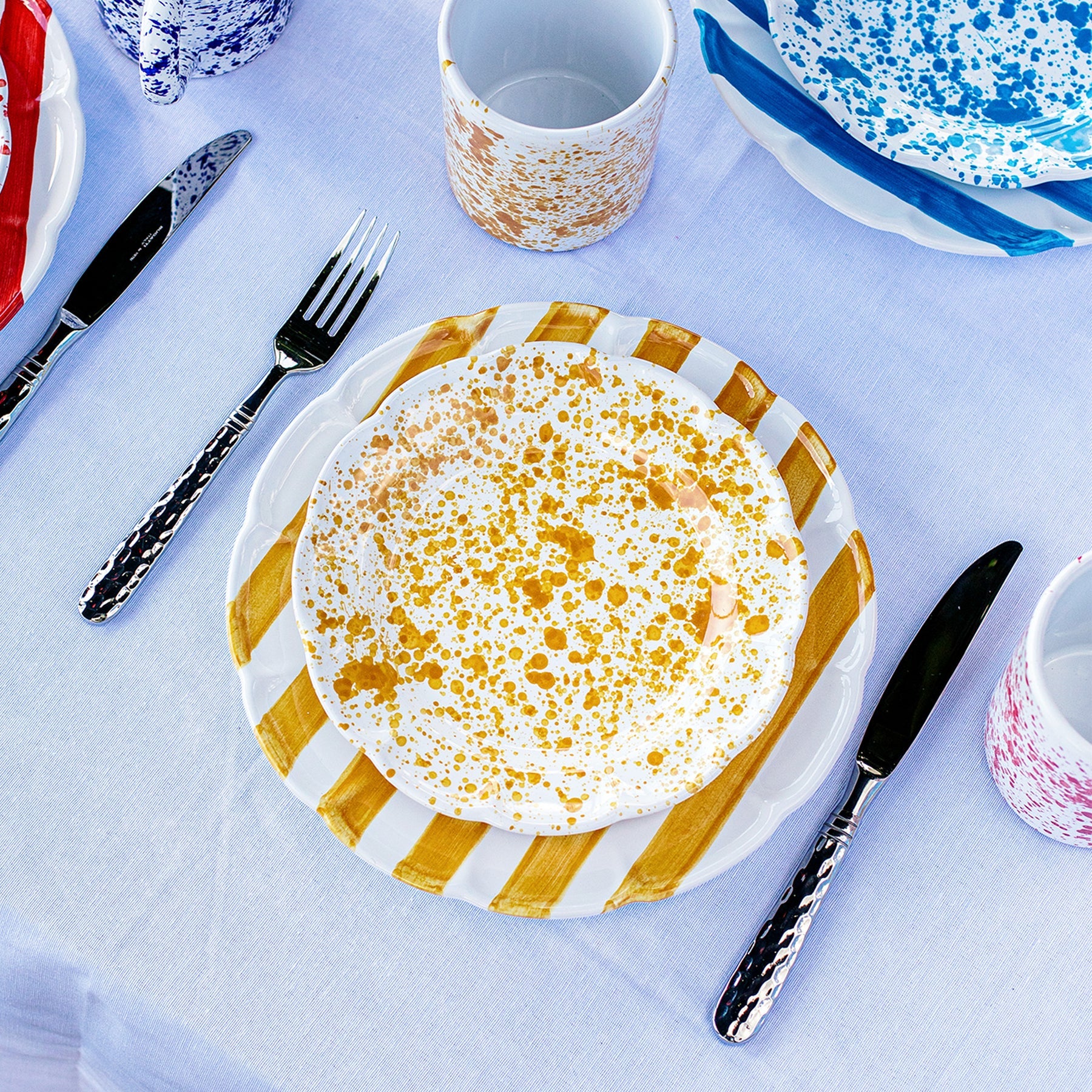 Vietri Amalfitana Stripe Dinner Plate
