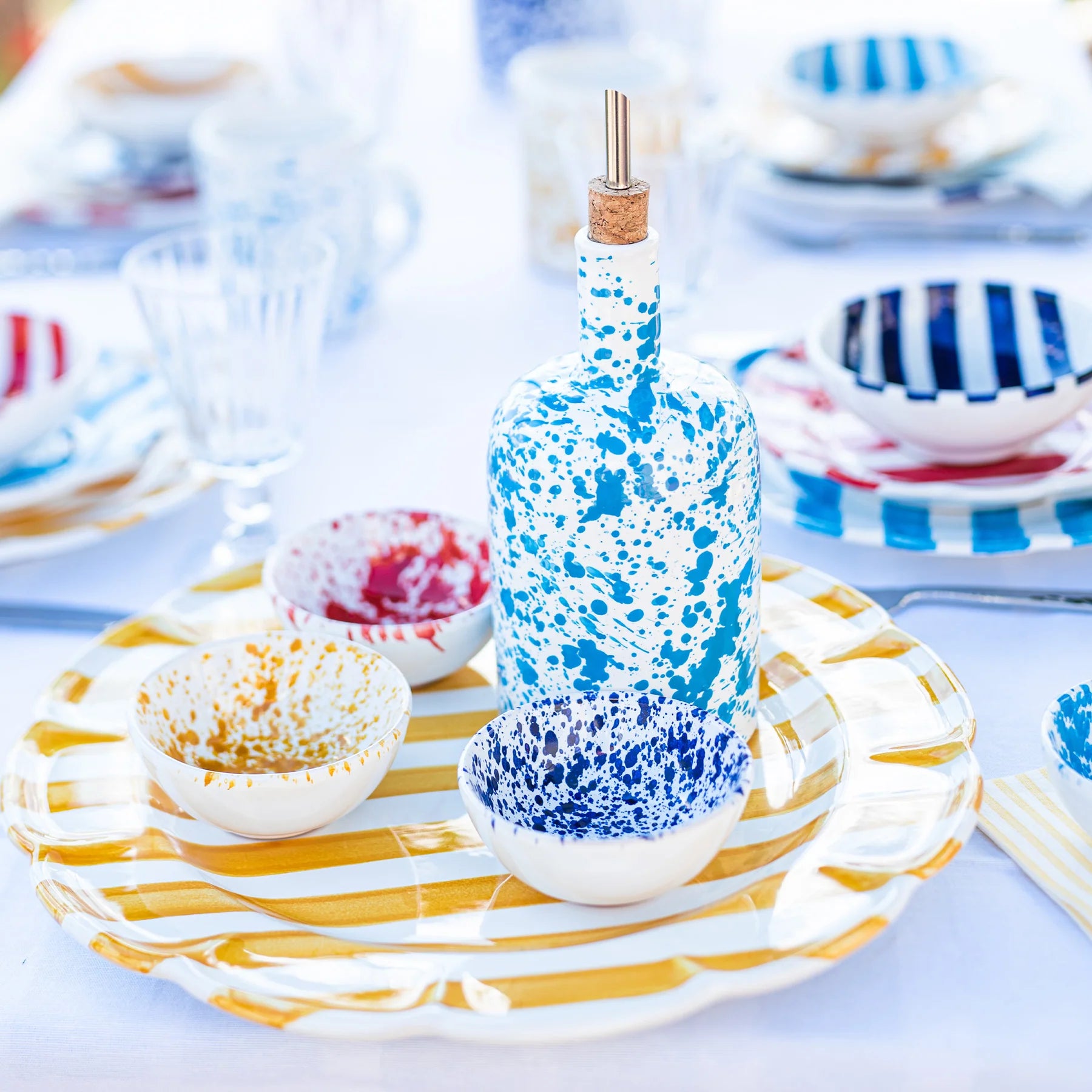 Vietri Amalfitana Splatter Dipping Bowl