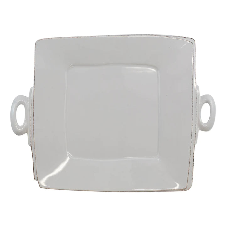 Vietri Lastra Handled Square Platter