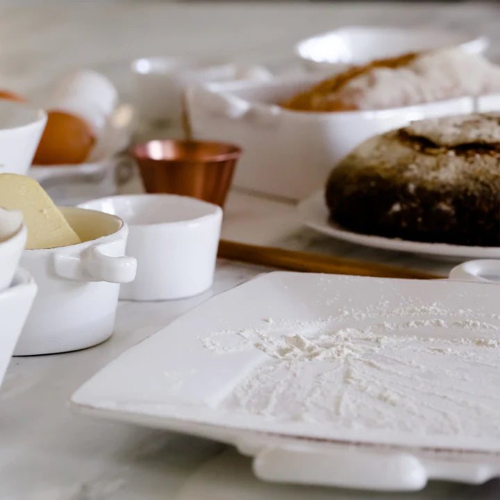Vietri Lastra Handled Square Platter