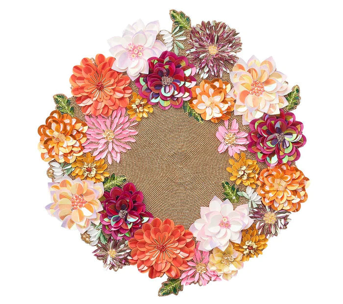 Kim Seybert Dahlia Placemat in Multi, Set of 2